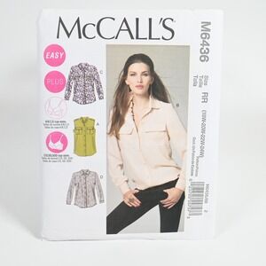 McCall's M6436 Sewing Pattern Women RR 18W-24W Uncut Factory Folded